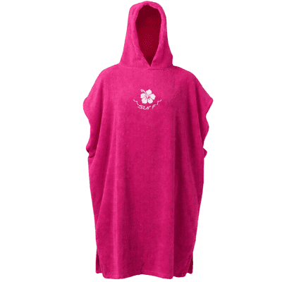 Kidz Swimmers Kids Girls Hot Pink Hooded Changing Robe Towel Cotton 6-12 yrs