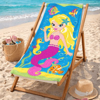 Kidz Swimmers Mermaid  Kids Beach Towel Cotton