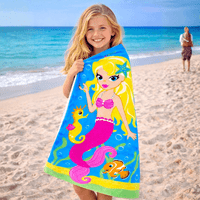 Kidz Swimmers Mermaid  Kids Beach Towel Cotton
