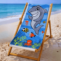 Kidz Swimmers Shark Kids  Beach Towel Cotton