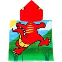 Kidz Swimmers Toddler Hooded Beach Towel Dinosaur Kids Poncho Towel Cotton 1-3 years