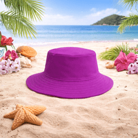 Kidz Swimmers UPF 50+ Reversible Love Hearts & Purple Kids Sun Hat 3m-6yrs
