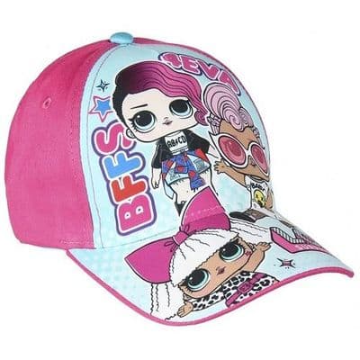 L.O.L. Surprise Pink Baseball Cap | Kids Adjustable Sun Hat 3-6 Years