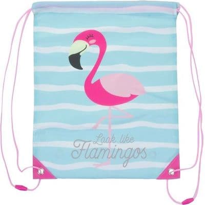 Look Like Flamingos PE Gym Bag | Kids Drawstring Sports & Trainer Bag