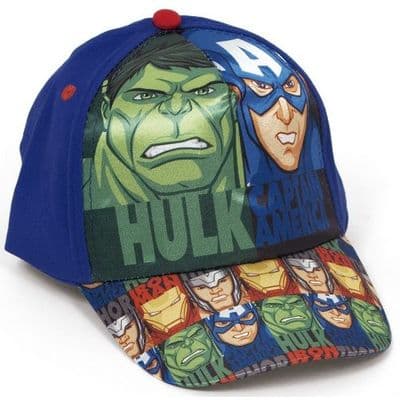 Marvel Avengers Blue Kids Baseball Cap Adjustable Hat  3-6 Years