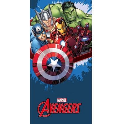 Marvel Avengers Blue Kids Beach Towel Cotton Pool & Holiday Towel