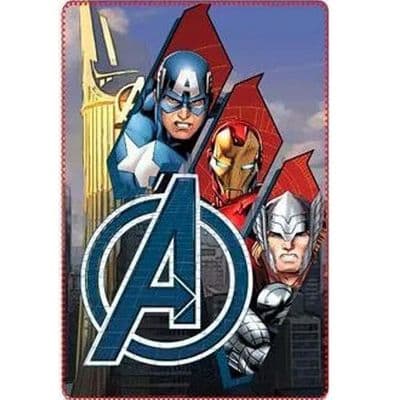 Marvel Avengers Kids Fleece Blanket Throw Soft & Cosy