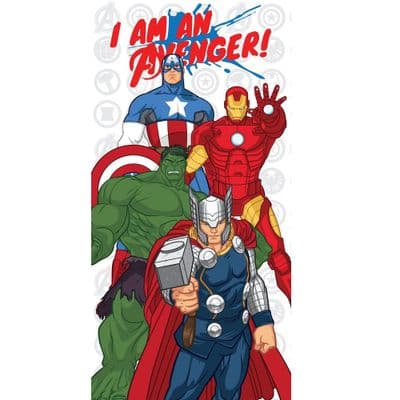 Marvel Avengers Kids Official Beach Towel  Cotton Pool & Holiday Towel