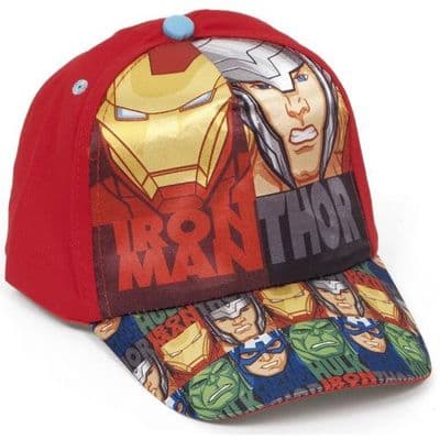 Marvel Avengers Red Kids Baseball Cap Adjustable Hat  3-6 Years