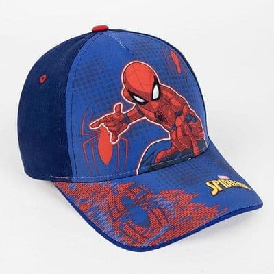 Marvel Spiderman Blue Kids Baseball Cap Adjustable Hat 4-8 Years