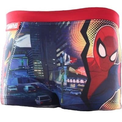 Marvel Spiderman Boys Swim Trunks Red Band  | 3-8 yrs  Kids Swimming Trunks