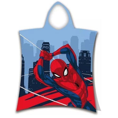 Marvel Spiderman Official Kids Hooded Beach Poncho Towel  Cotton 2-6 yrs