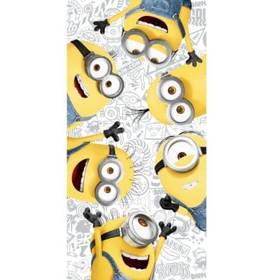 Minions Kids Beach Towel Friends  Cotton Swimming Pool & Holiday Towel 70 x 140 cm