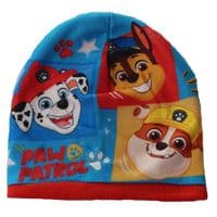 Paw Patrol Chase Marshall and Rubble Kids Winter Hat and Gloves set 12-36 months
