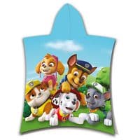 Paw Patrol Official Kids Hooded Poncho Towel Cotton 2-6 yrs