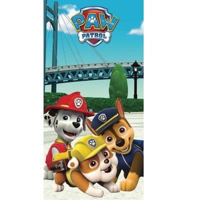 Paw Patrol Rubble Chase Marshall Kids Beach Towel Cotton Pool & Holiday Towel