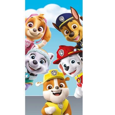 Paw Patrol Rubble Chase Marshall Skye Everest Beach Towel