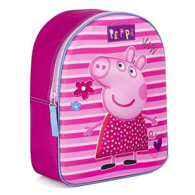 Peppa Pig 3D Kids Backpack Girls Toddler Nursery School Bag
