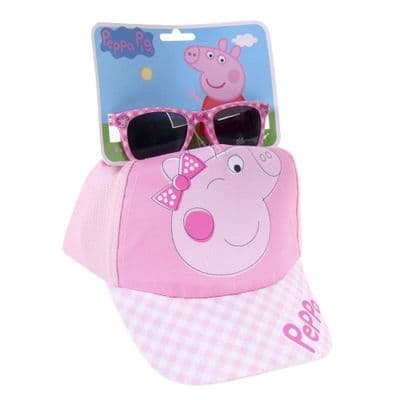 Peppa Pig Baseball Cap & Sunglasses Set | Kids 2-4 Years