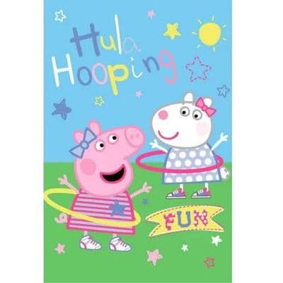 Peppa Pig Fleece Kids Toddler Blanket Throw Soft & Cosy