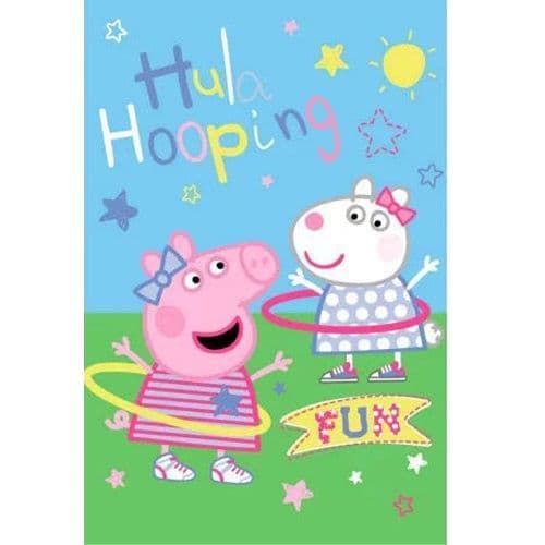 Peppa Pig Fleece Kids Toddler Blanket Throw Soft & Cosy