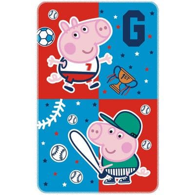 Peppa Pig George Pig Kids Blanket Throw Soft & Cosy