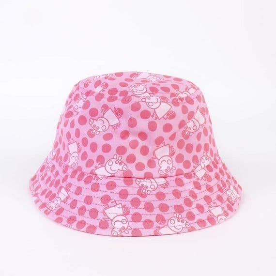 Peppa Pig Girls Pink Cotton Bucket Hat Sun Protection Hat 2-6yrs
