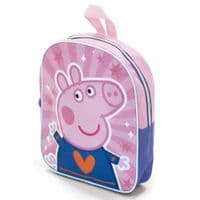Peppa Pig Heart Kids Backpack | Girls Toddler Nursery School Bag