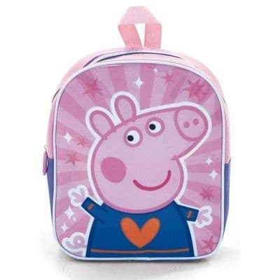 Peppa Pig Heart Kids Backpack | Girls Toddler Nursery School Bag