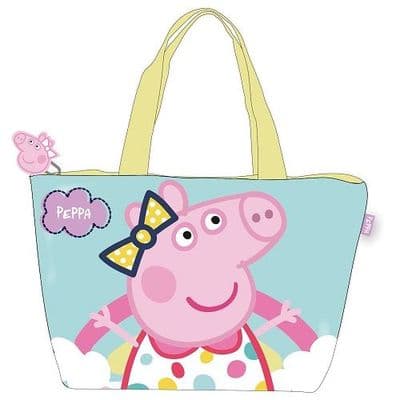Peppa Pig  Kids Zip-Up Summer Beach Tote Bag