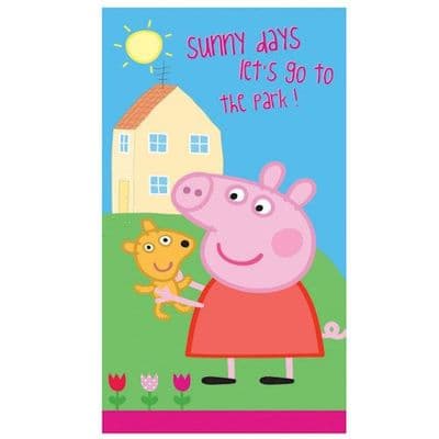 Peppa Pig Sunny Days  Official Kids Beach Towel Pool & Holiday 70 x 140cm