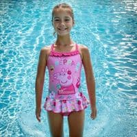Peppa Pig Tropical Light Pink  Kids Swimsuit | Girls Swimwear 2-6 yrs