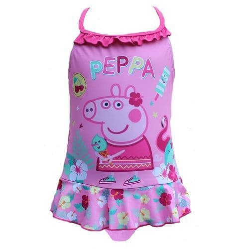 Peppa Pig Tropical Light Pink  Kids Swimsuit | Girls Swimwear 2-6 yrs