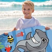 Awesome Childs Shark Beach Bath Swim Towel  70cm x 140cm