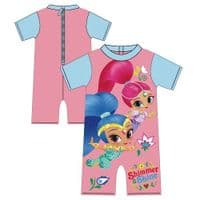 Shimmer & Shine Girls Sunsuit UPF 50+ | Kids UV Swimwear 2–6 yrs