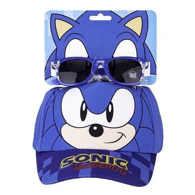 Sonic The Hedgehog Baseball Cap & Sunglasses Set | Kids 4–8 Years