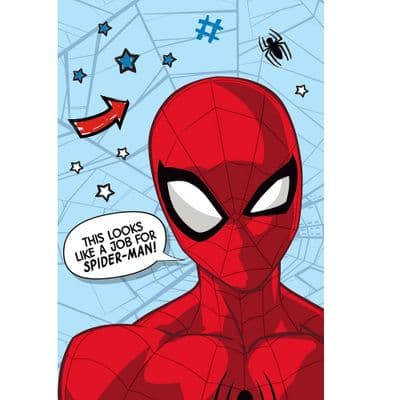 Spiderman Superhero Kids Fleece Blanket Throw Soft & Cosy