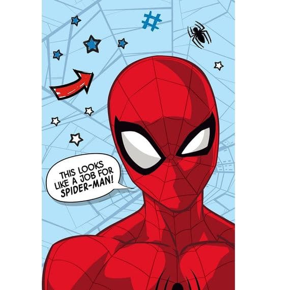 Spiderman Superhero Kids Fleece Blanket Throw Soft & Cosy