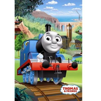 Thomas The Tank Engine Kids Fleece Blanket Throw Soft & Cosy
