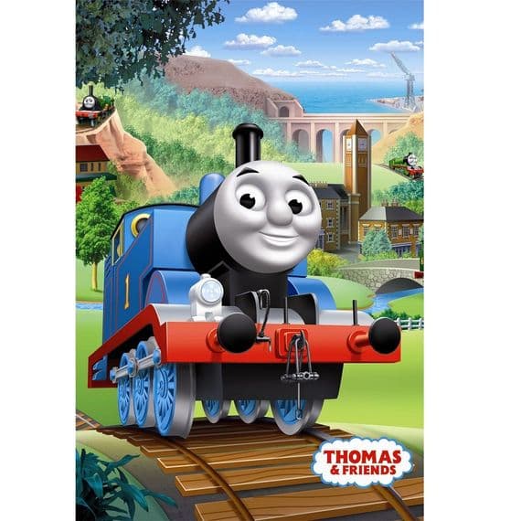 Thomas The Tank Engine Kids Fleece Blanket Throw Soft & Cosy