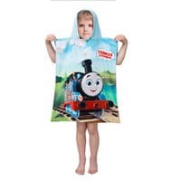 Thomas the Tank Engine Official Kids Hooded Poncho Towel Cotton 2-6 yrs