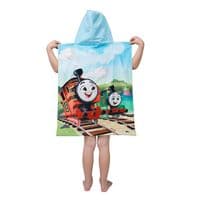 Thomas the Tank Engine Official Kids Hooded Poncho Towel Cotton 2-6 yrs