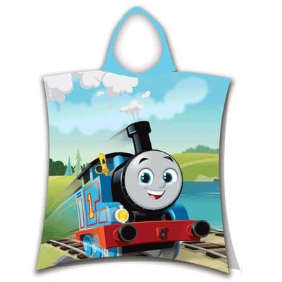 Thomas the Tank Engine Official Kids Hooded Poncho Towel Cotton 2-6 yrs