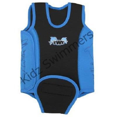 TWF Baby Wetsuit Dolphin Design | Neoprene Toddler Swimwear | 0-18 Months