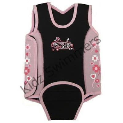 TWF Baby Wetsuit Princess Flowers | Neoprene Toddler Swimwear | 0-18 Months