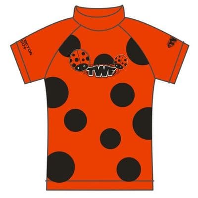 TWF Kids Ladybird UV Sun Protection Rash Vest UPF 50+