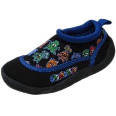 Urban Beach Kids Boys Water Shoes Little Monsters Aqua Beach Shoes Blue