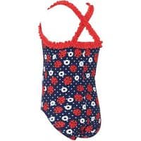 Zoggs Girls Ladybug Ruffle X-Back Swimsuit | Kids Swimwear 3-4 yrs