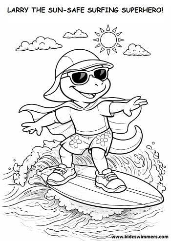 Larry The Sun-Safe Surfing Superhero!