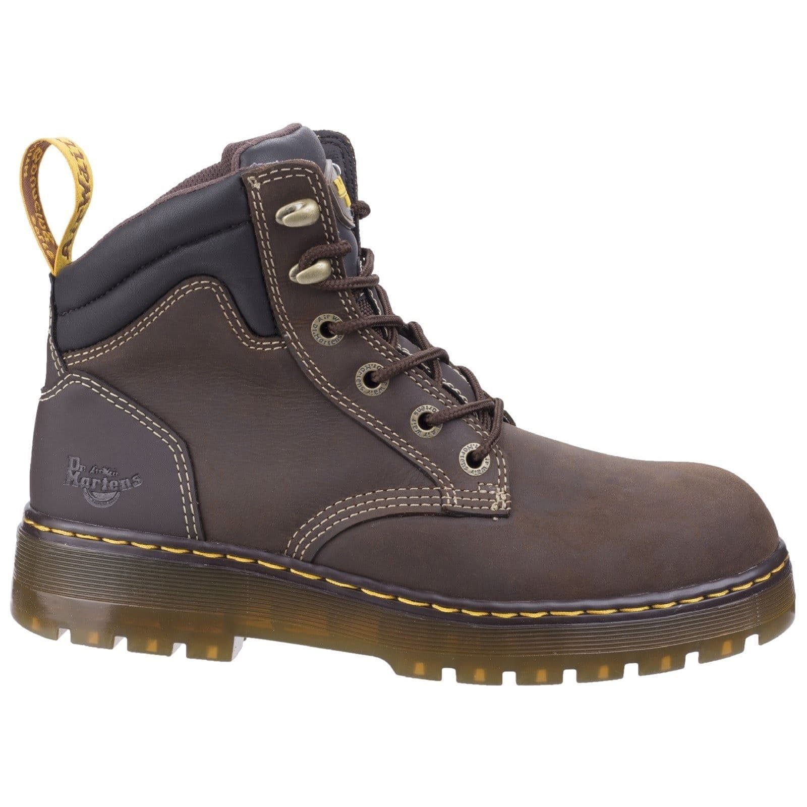 Dr Martens Brace Boots Safety Dark Brown